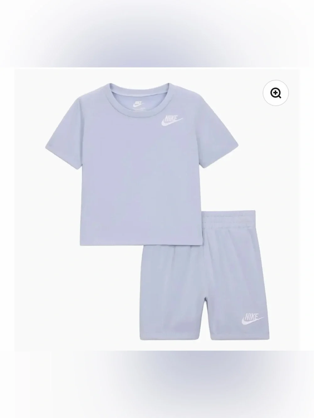 Nike Lavender Girls' Short Sleeve Tee and Shorts Set